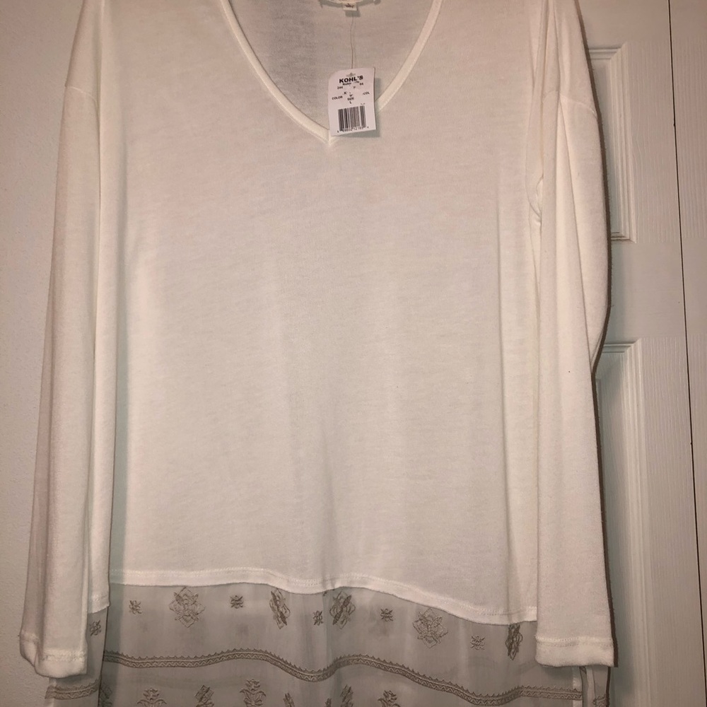 Juniors White Top